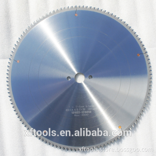 Made in China HUKAY 450x120Teeth aluminum profile cutting TCT circular saw blades